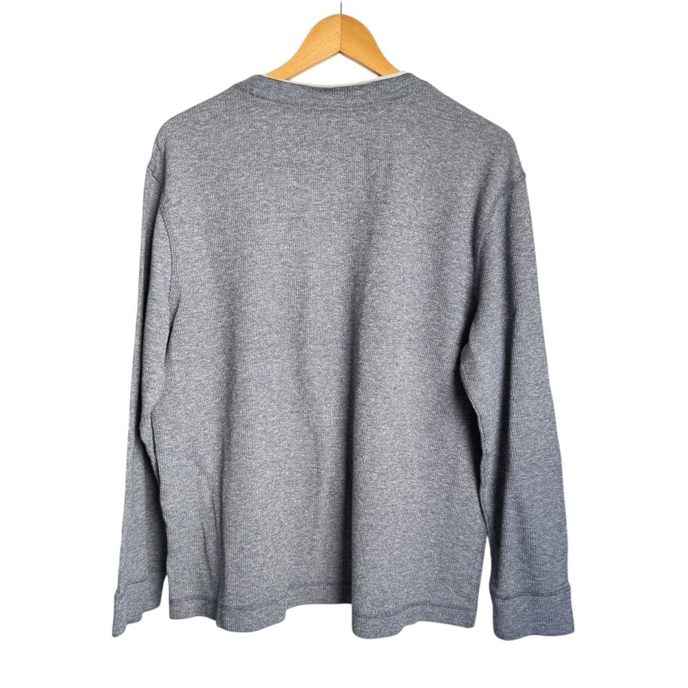 4/$25 Kohl’s Method Men Layered Effect Pullover Crewneck Sweater Navy Blue White - Picture 2 of 5